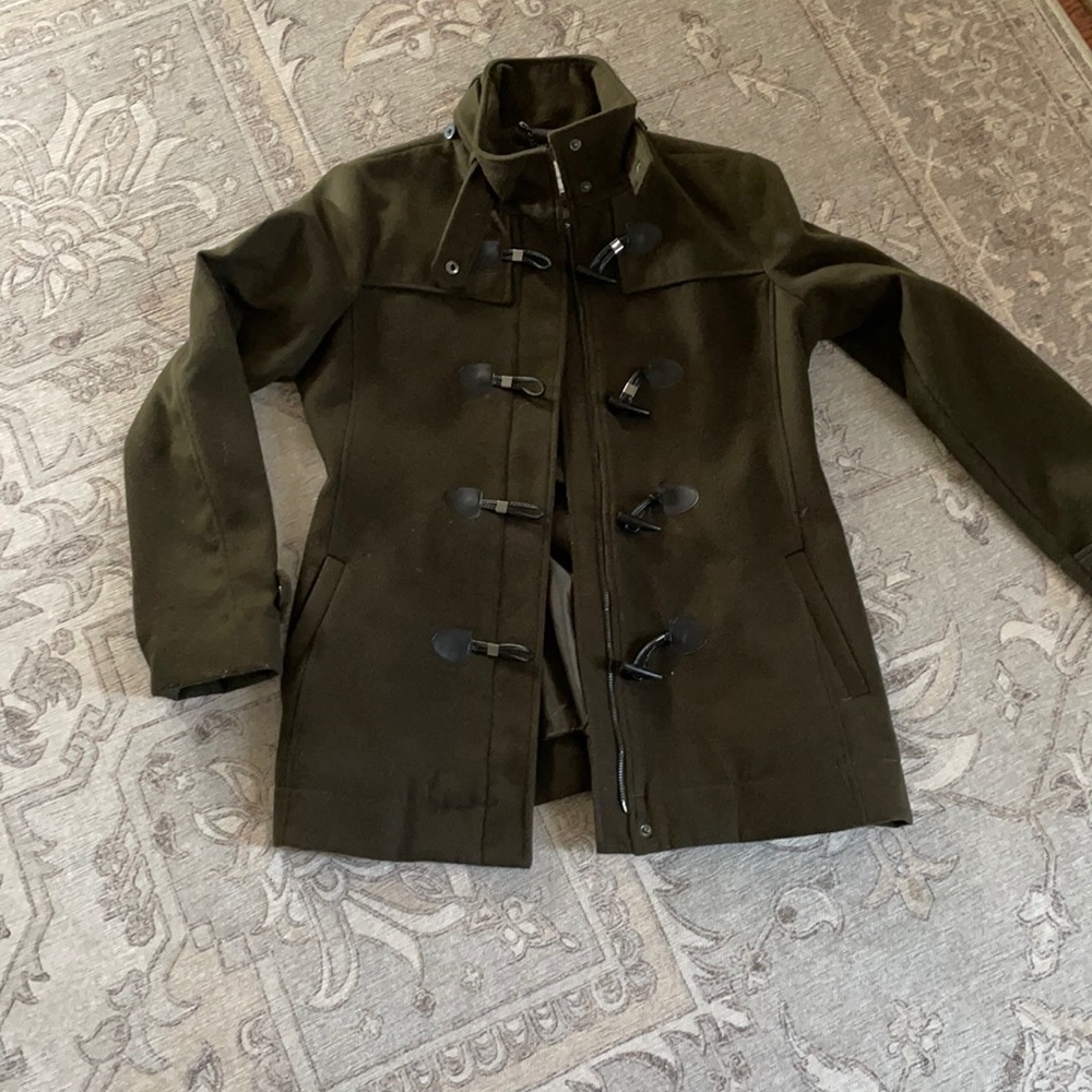 Army Green BCBG coat.